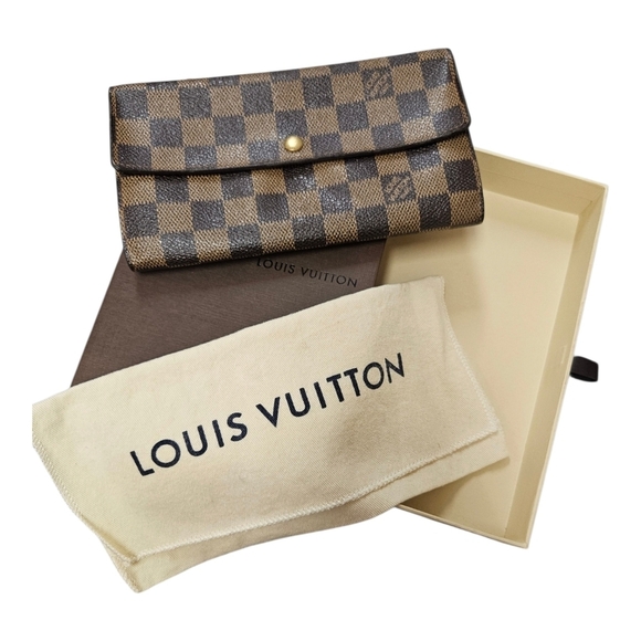 Louis Vuitton Handbags - Louis Vuitton Sarah Wallet Damier Ebene | Authentic | Box & Dust Bag Included